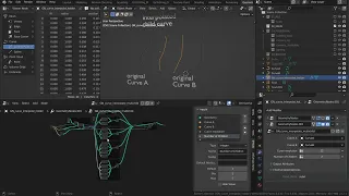 Interpolated Curve Children with Geometry node | Blender 3.0+