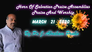 HOSPA Worship||22-03-2020||LIVE||By.Ps.Abraham Prabu||HOSP Assemblies