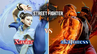 Xavier (Chun-Li) vs akaJoness (Ken) Ranked Match Set. (Street Fighter 6 Closed Beta)
