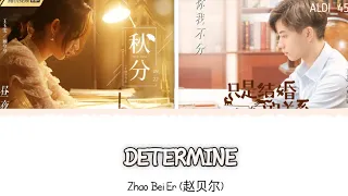 [SUB IND]Zhao Bei Er-(赵贝尔) "Determine"|Drama Once We Get Married OST（只是结婚的关系 片头曲 网剧OST）PINYIN LIRICS