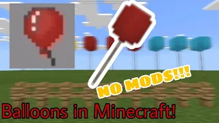 How to make balloons in Minecraft [No mods] - Minecraft