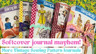 More Vintage Sewing Pattern Journals! Complete flipthrough - no printables, all original!