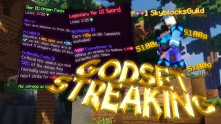 Godset Streaking with an INSANE Sword in the Hypixel Pit