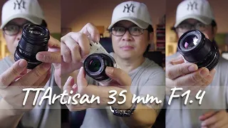 เปิดกล่องรีวิว ทดสอบเลนส์ TTArtisan 35mm. F 1.4 / Mr Gabpa