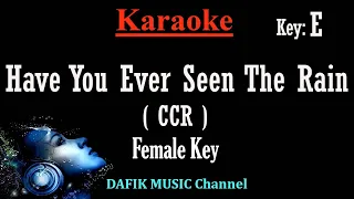 Have You Ever Seen The Rain (Karaoke) CCR (Creedence Clearwater Revival) Key E