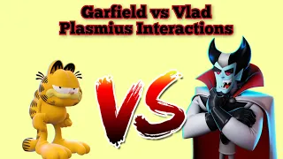 Nickelodeon All-Star Brawl 2 - Garfield vs Vlad Plasmius Interactions