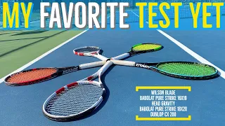 Babolat Pure Strike 16x19 VS 18X20 VS Wilson Blade VS Head Gravity VS Dunlop CX 200 | Racket Review