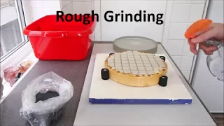 Rough Grinding an 8.5 inch Telescope Mirror