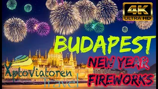 New Years Eve in Budapest | Fireworks | 4K | Xptoviatoren