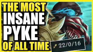 *CARRYING A 4v5* THIS IS THE MOST INSANE PYKE CARRY OF ALL TIME! THE BEST PYKE GAME OF SEASON 10!