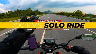 700 Km Solo Bike Ride | Chennai to Bengaluru | TVS Apache 160 4v BS6