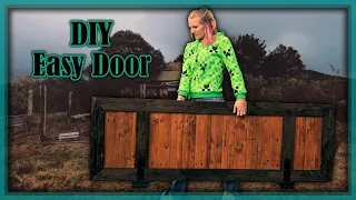 How to Build a Pallet Wood Door ■ DIY Reclaimed Wooden Door■Pallet Paling Project■How to Make a Door