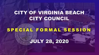 City Council Special Formal - 07/28/2020