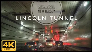 [4K] Driving through Lincoln Tunnel ( Manhattan to New Jersey ) October  2020