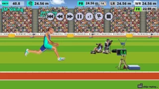 Ragdoll Runners Triple Jump 24.557m (new WR vs old WR)