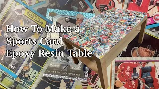 How To Make a Sports Card Epoxy Resin Table