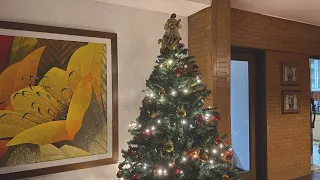 Preparing the house for December, setting up the Christmas tree | silent vlog