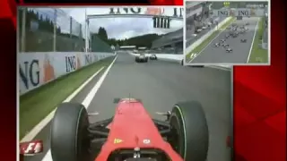 Raikkonen Onboard Start Spa 2009