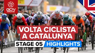 Sprint Finish On The Longest Stage! | Volta A Catalunya 2022 Stage 5 Highlights