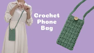 Crochet phone bag | Mẫu 4 | Móc túi đựng điện thoại