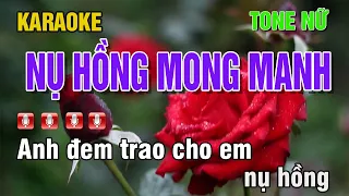 KARAOKE NỤ HỒNG MONG MANH TONE NỮ BEAT HAY DẼ HÁT