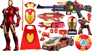 Iron Man Toys Collection Unboxing Review- Action figures,Cloak,Mask,gloves,pistol,Shield,Laser sword