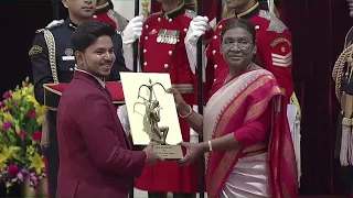 President Droupadi Murmu presents National Sports and Adventure Awards 2023 at Rashtrapati Bhavan