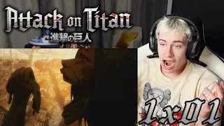 First Time Watching Attack On Titan 1x1 - To You, in 2000 Years: The Fall of Shiganshina, Part 1