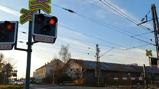 železniční přejezd Žatec /czech railroad crosing-27.11.2022