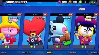 OMG! THANKS SUPERCELL!🎁😻 BT21 SKINS - Brawl Stars Concept