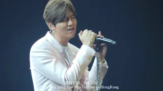 Lee Min Ho, singing Pieces of Love, at Lee Min Ho Live in HongKong 2015 [21 Mar 2015]