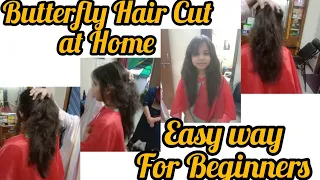 सबसे आसान Butterfly Hair Cut कैसे करे/How to Easy Way step by step for beginners step with layer cut
