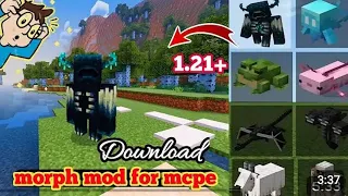 morph mod for Minecraft pe 1.20 morph update!! v6😱