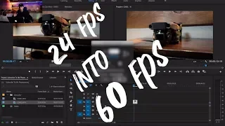 How to turn 24fps into slow motion/60fps in Premiere Pro