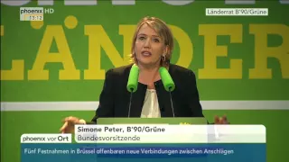 B'90/Grünen Länderrat: Rede von Simone Peter am 09.04.2016