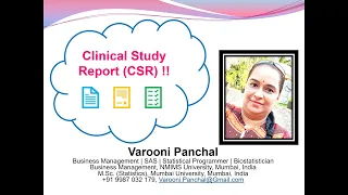 Clinical Study Report (CSR)