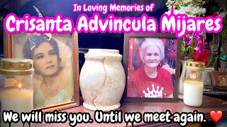 In Loving Memory of My Grandmother | Crisanta Advincula Mijares (Nov 6, 1938 - Aug 1, 2020)