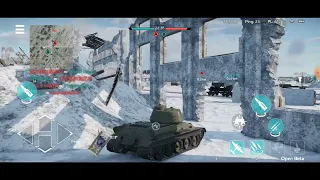 T34-85: 9 kills no death -War Thunder mobile