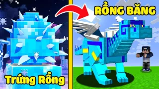 bqThanh Thử Thách 24 Giờ Nuôi Và Huấn Luyện RỒNG BĂNG Chiến Đấu Trong Minecraft