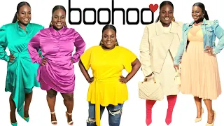 Spring Boohoo | PLUS SIZE | Try On & Styling Haul |