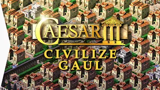 CAESAR III ► Mission 14 Lutetia with Forced Walkers & Free Augustus Mods - Civilize Gaul!