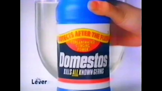 Domestos, Germs Lurk Unseen, Kills All Known Germs Dead, TV Commercial 1985