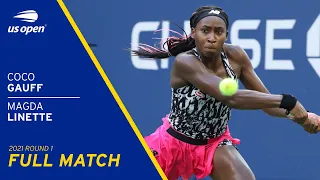 Coco Gauff vs Magda Linette Full Match | 2021 US Open Round 1