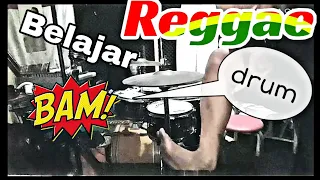 Belajar reggae drum secara simple. Main drum reggae yuk.