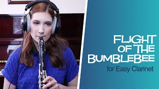 Flight of the Bumblebee - Easy Clarinet Sheet Music w/Piano Accompaniment