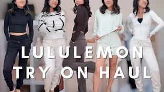 FALL LULULEMON TRY ON HAUL & REVIEW: joggers, crew necks, jackets, bags & more