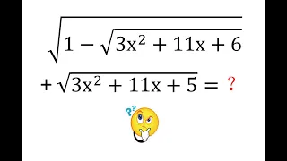 Math Olympiad | How to Evaluate this Algebraic Expression?