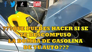 ??que puedes hacer si se descompone tu bomba de gasolina??