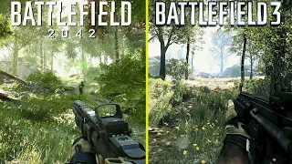 Battlefield 2042 vs Bad Company 2 & Battlefield 3 Early Graphics Comparison (Actual Gameplay)