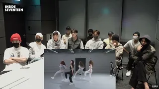 Seventeen reacting to XG - tippy teos [dance pratice]